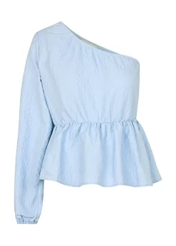 Modström TelmaMD one shoulder top - Celestial Blue< Toppe