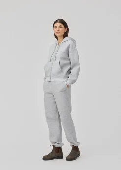 Modström TiaMD zip - Grey Melange< Basic|Sweatsuits