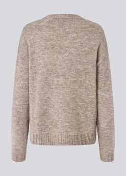 Modström TreeMD o-neck - Beige melange< Strik & Bluser