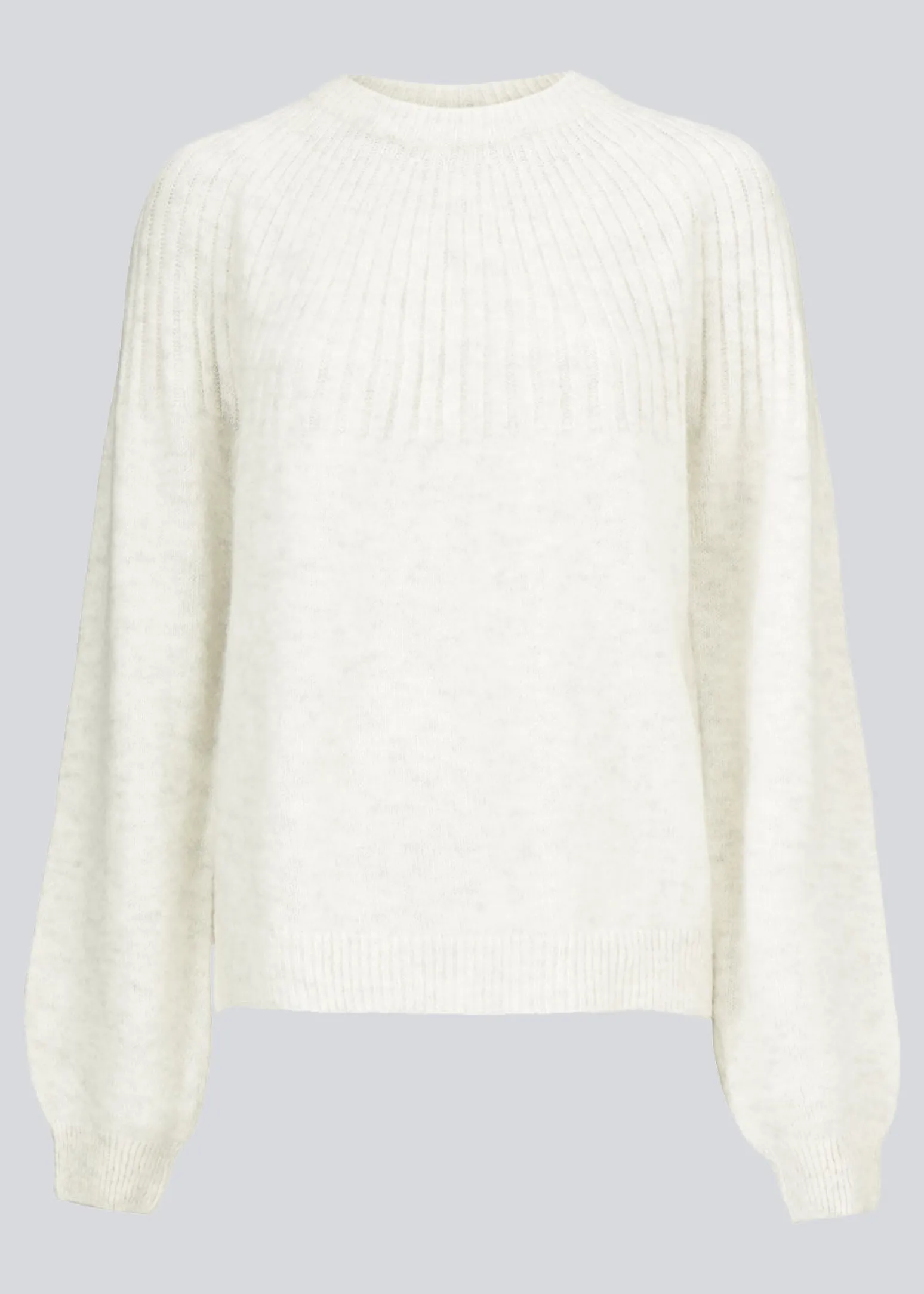 Modström Truce o-neck - Off White< Basic|Strik & Bluser
