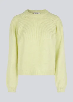 Modström Truce o-neck - Yellow Pear< Strik & Bluser