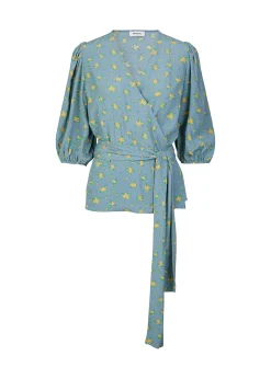 Modström TuckerMD print top - Stormy waterbloom< Toppe