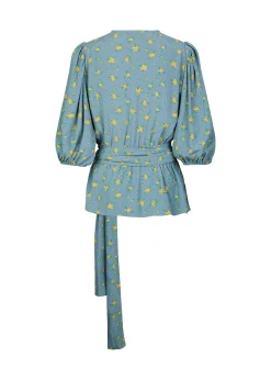 Modström TuckerMD print top - Stormy waterbloom< Toppe