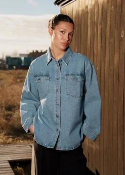Modström TylinMD jacket - Light Blue Wash< Denim