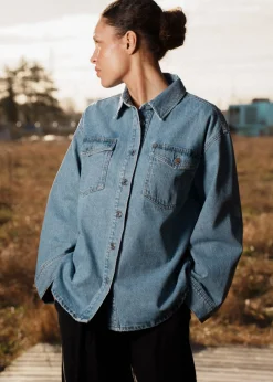 Modström TylinMD jacket - Light Blue Wash< Denim