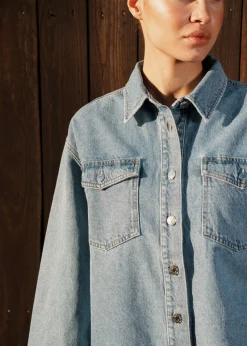 Modström TylinMD jacket - Light Blue Wash< Denim
